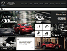 Tablet Screenshot of gaithersburgmazda.com